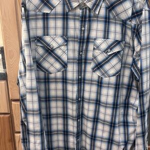 Men's Old Navy Blue Plaid Shirt